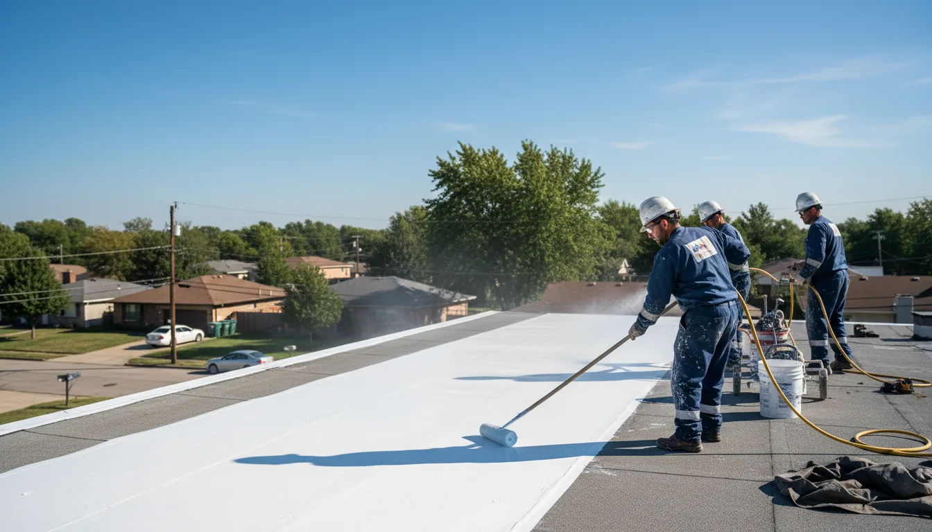 Commercial roof coating in Pflugerville, TX near me
